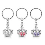 bcrsz590 316l steel bcr, 16g w dangling crown w cz