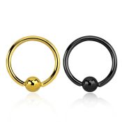 bcrt12 hoops captive rings anodized surgical steel 316l eyebrow