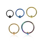 bcrt20 hoops captive rings anodized surgical steel 316l nose