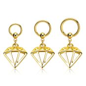 bcrtg575 anodized surgical steel ball closure rings ear lobe nipple piercing