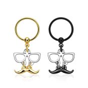 bcrts507 hoops captive rings anodized surgical steel 316l nose