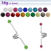 bdcf4 straight barbells surgical steel 316l tragus