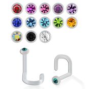 binswc l shape nose studs bioflex ptfe nose