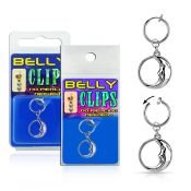blcp733 fake belly clip w a dangling moon in the circle 