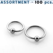 blk107 hoops captive rings surgical steel 316l nose