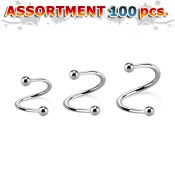 blk219b spirals twisters surgical steel 316l eyebrow