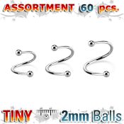 blk219c spirals twisters surgical steel 316l eyebrow