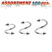 blk220b spirals twisters surgical steel 316l eyebrow