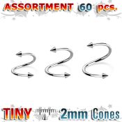 blk220c spirals twisters surgical steel 316l eyebrow