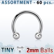blk22c horseshoes surgical steel 316l belly button
