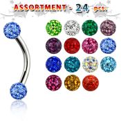 blk283 micro curved barbells surgical steel 316l eyebrow