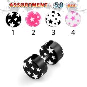 blk307 cheaters  illusion plugs and tapers acrylic body jewelry belly button