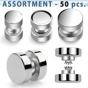 blk411 cheaters  illusion plugs and tapers surgical steel 316l ear lobe