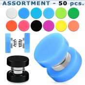 blk416 cheaters  illusion plugs and tapers acrylic body jewelry belly button