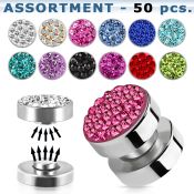 blk417 cheaters  illusion plugs and tapers surgical steel 316l belly button