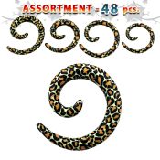 blk443 tapers acrylic body jewelry ear lobe