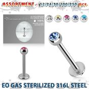 blk485 labrets lip rings surgical steel 316l labrets chin