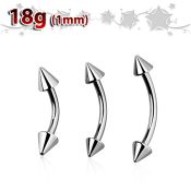 bn18cn3 micro curved barbells surgical steel 316l eyebrow