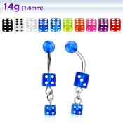 bndid belly rings surgical steel 316l with acrylic parts belly button