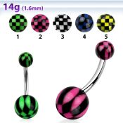 bndxa belly rings surgical steel 316l with acrylic parts belly button