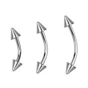 bne20cn micro curved barbells surgical steel 316l eyebrow