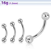 bneb micro curved barbells surgical steel 316l eyebrow