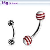 bneby4 micro curved barbells surgical steel 316l eyebrow