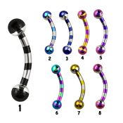 bnemt micro curved barbells anodized surgical steel 316l eyebrow