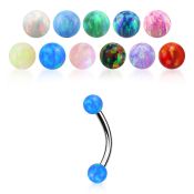 bneop3ss silicon eyebrow bananas eyebrow piercing