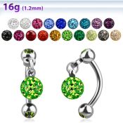 bner7 micro curved barbells surgical steel 316l eyebrow