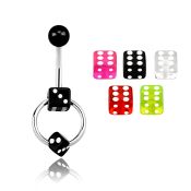bnsldi belly rings surgical steel 316l with acrylic parts belly button