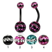 bnt2frgd belly rings anodized surgical steel 316l belly button