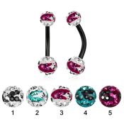 bnt2frsc belly rings anodized surgical steel 316l belly button