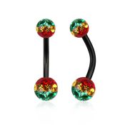 bnt2frsr belly rings anodized surgical steel 316l belly button