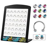 brbjmx3 horseshoes surgical steel 316l eyebrow