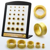 brdpwj tunnels gauges organic body jewelry ear lobe