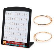 brend3 surgical steel nose ring hoops rosegoldpvd display 60