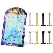 brlb2 labrets lip rings anodized surgical steel 316l labrets chin