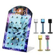 brlbdi labrets lip rings anodized surgical steel 316l labrets chin