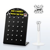 brlbi29 labrets lip rings bioflex ptfe labrets chin