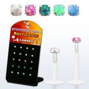 brlbi49 labrets lip rings bioflex ptfe labrets chin