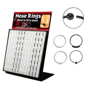 brnhmx4 nose hoop silver 925 nose