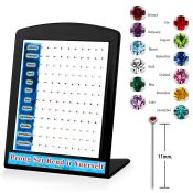 brnypbt bend it to fit nose studs silver 925 belly button