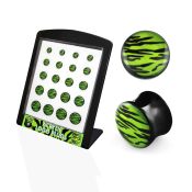 brpg129 plugs gauges acrylic body jewelry ear lobe