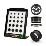 brpg144 tunnels gauges anodized surgical steel 316l ear lobe