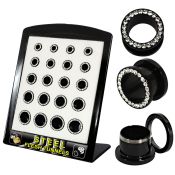 brpg148b tunnels gauges anodized surgical steel 316l ear lobe