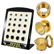 brpg148c tunnels gauges anodized surgical steel 316l ear lobe