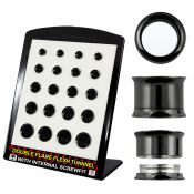 brpg149b tunnels gauges anodized surgical steel 316l ear lobe