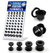 brpg14 tunnels gauges anodized surgical steel 316l ear lobe