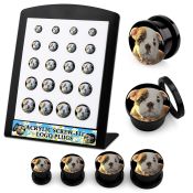 brpg175 plugs gauges acrylic body jewelry ear lobe